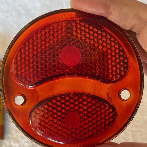 Vintage 1928-31 Ford Model A Tiger-Ey Tail Light Lens - Picture 6 of 7